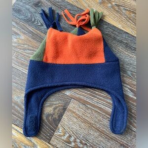 Toddler Fleece Earflap Hat in Navy